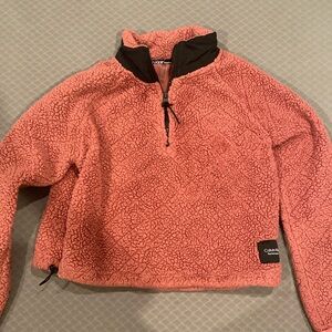 Calvin Klein Sherpa Quarter Zip || size M